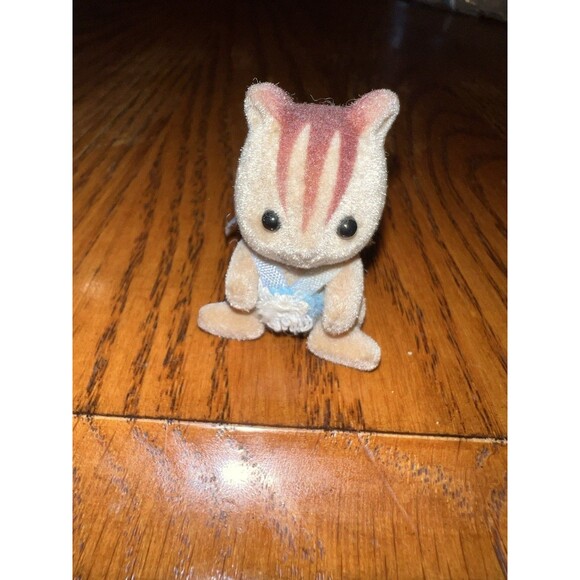 Vintage Sylvanian Families Calico Critters Furbanks Squirrel Twin *Single Figure - Picture 6 of 6